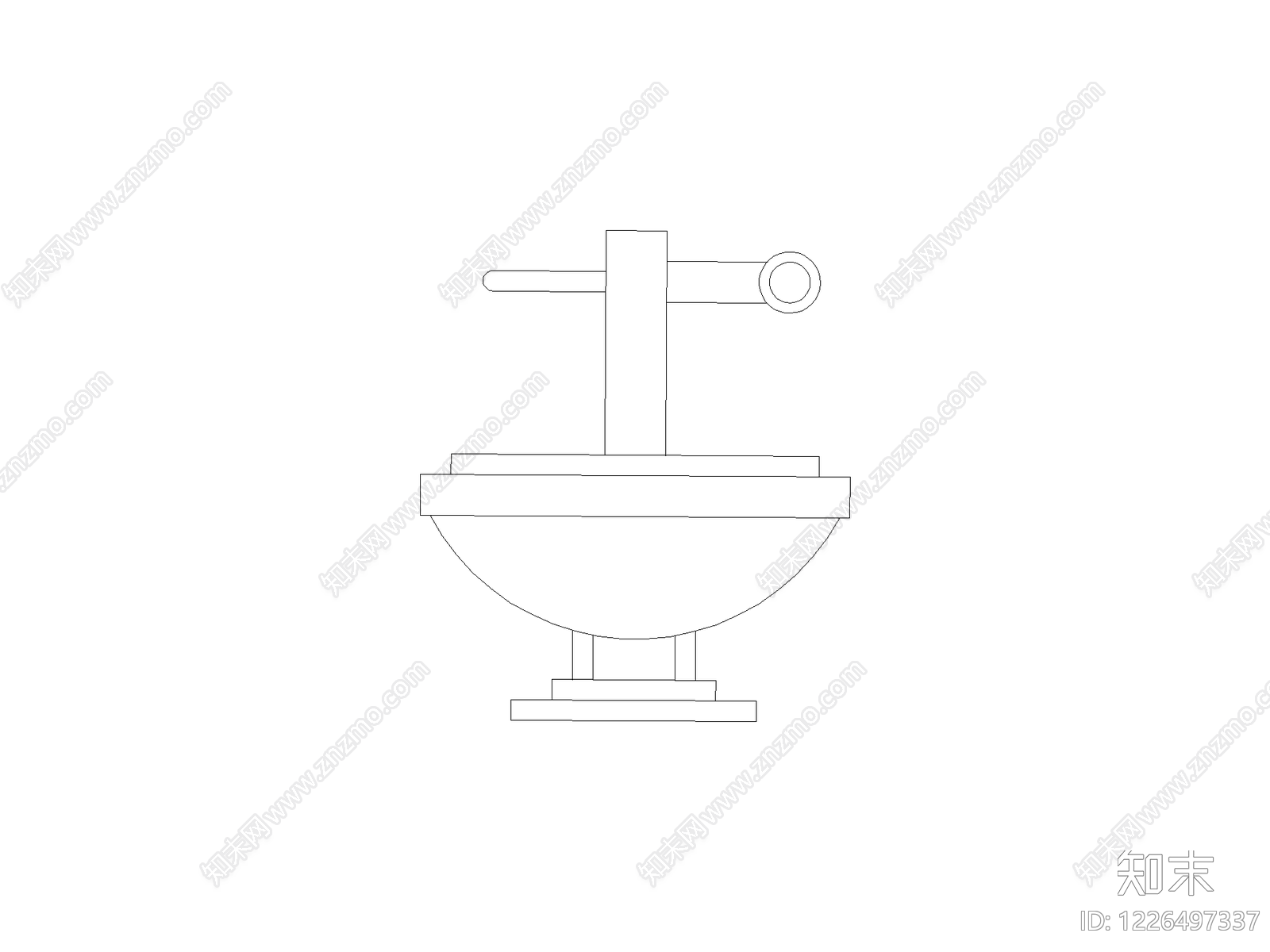 卫浴设施cad施工图下载【ID:1226497337】