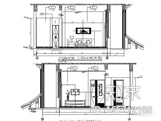 中医药研究院住院楼精装施工图（含效果）cad施工图下载【ID:165712188】