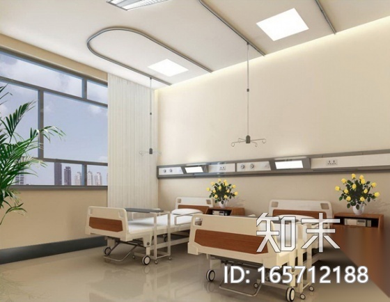 中医药研究院住院楼精装施工图（含效果）cad施工图下载【ID:165712188】