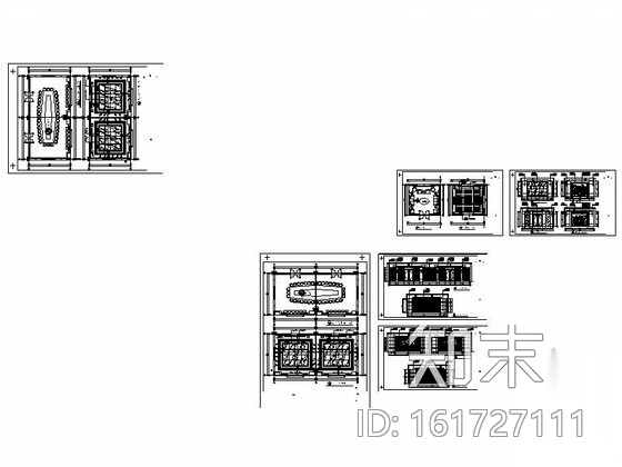 [广东]某民俗酒店三层会议区施工图cad施工图下载【ID:161727111】