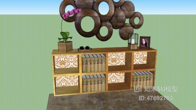 书架SU模型下载【ID:47692703】