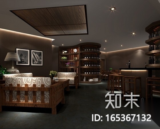 家具旗舰店茶文化及情景区室内装修图（含效果）cad施工图下载【ID:165367132】