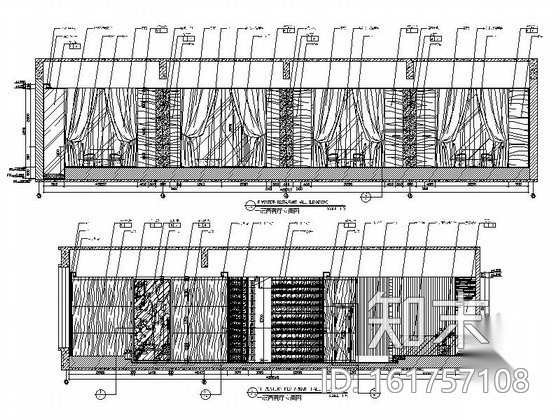 现代大厦酒店西餐厅室内施工图（含效果）cad施工图下载【ID:161757108】