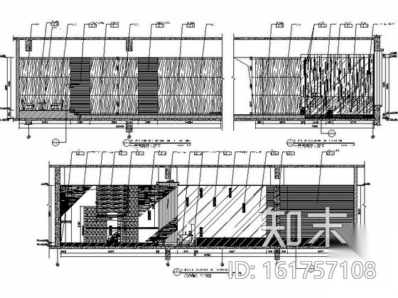 现代大厦酒店西餐厅室内施工图（含效果）cad施工图下载【ID:161757108】