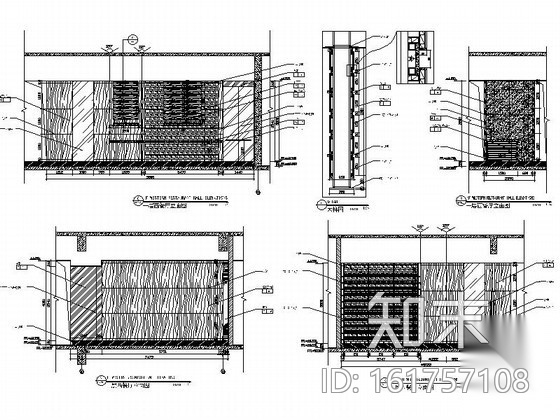 现代大厦酒店西餐厅室内施工图（含效果）cad施工图下载【ID:161757108】