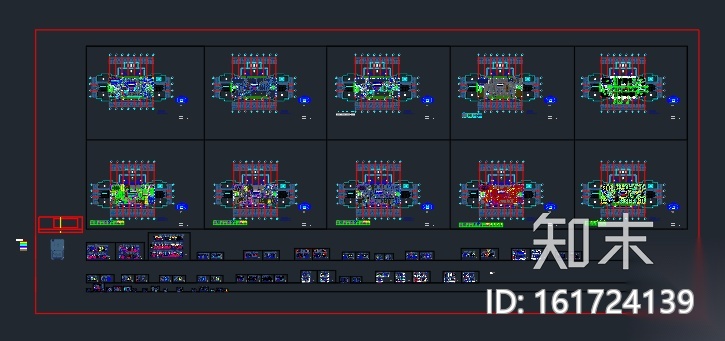 金一文化产业集团办公室装修设计施工图+效果图cad施工图下载【ID:161724139】