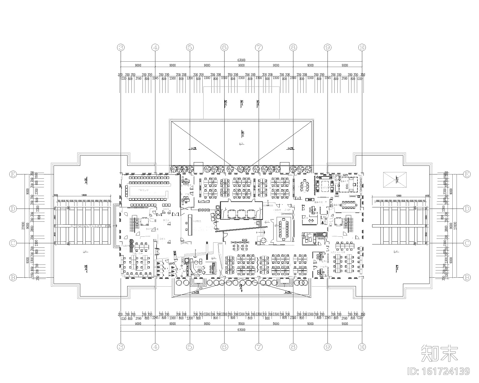 金一文化产业集团办公室装修设计施工图+效果图cad施工图下载【ID:161724139】