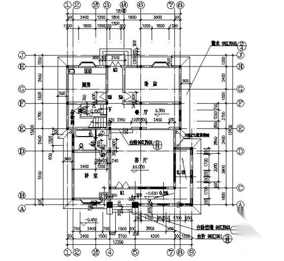 某三层小型别墅建筑方案图cad施工图下载【ID:149892198】