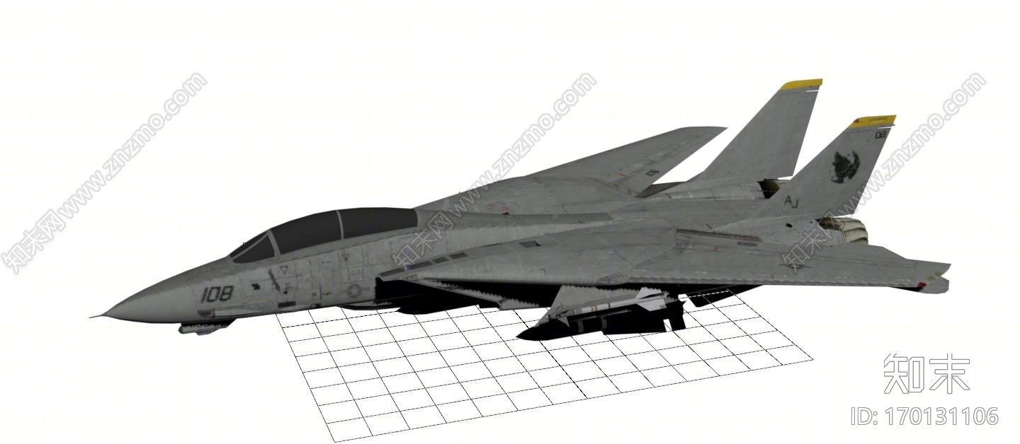 现代飞机3D模型下载【ID:170131106】