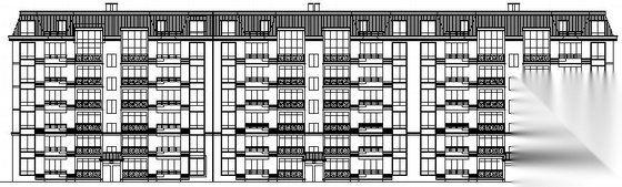 株洲市某六层住宅楼建筑施工图cad施工图下载【ID:149846104】