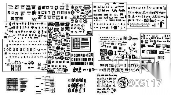 一些室内设计图块施工图下载【ID:161905117】