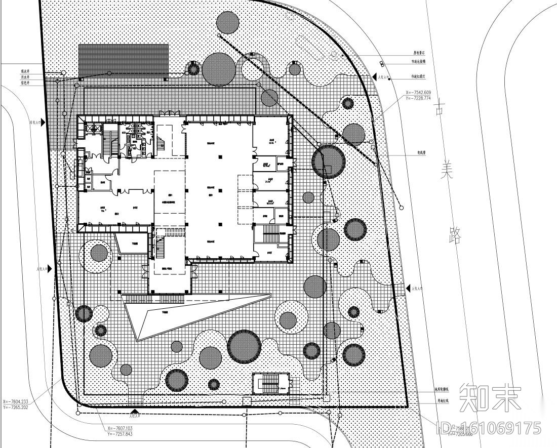 [湖北]漕河泾企业创新孵化器景观施工图设计施工图下载【ID:161069175】