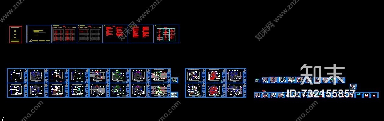远辰山水一号吴姐复式楼cad施工图含效果图施工图下载【ID:732155857】