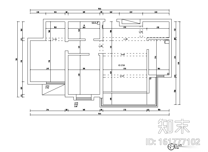 嘉业阳光城北欧复式住宅设计施工图（附效果图）cad施工图下载【ID:161777102】