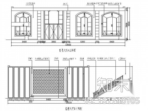 [重庆]经典售楼中心室内装修图cad施工图下载【ID:161740105】