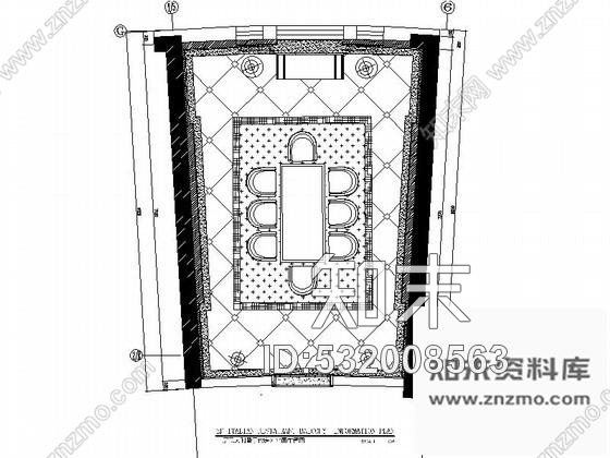 施工图意大利餐厅B型包房室内装修图含效果cad施工图下载【ID:532008563】