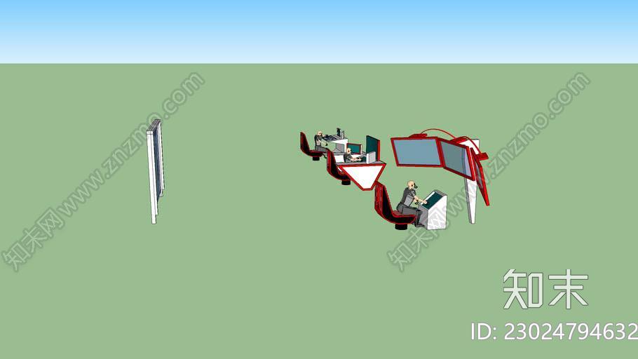 宇宙飞船内部与3d人模型SU模型下载【ID:1162485257】