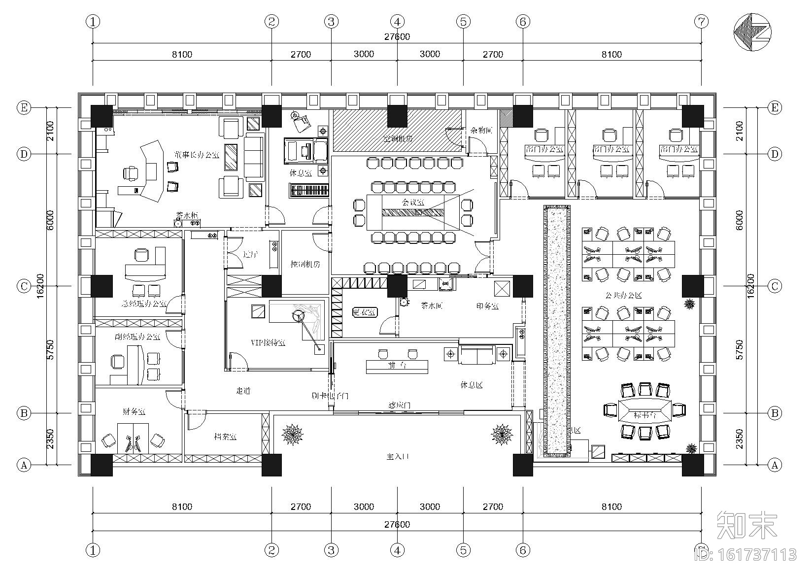 [重庆]嘉泽建筑公司办公楼施工图+效果图施工图下载【ID:161737113】