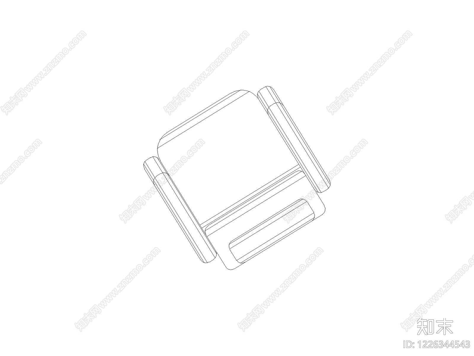 现代五金管件CAD图纸