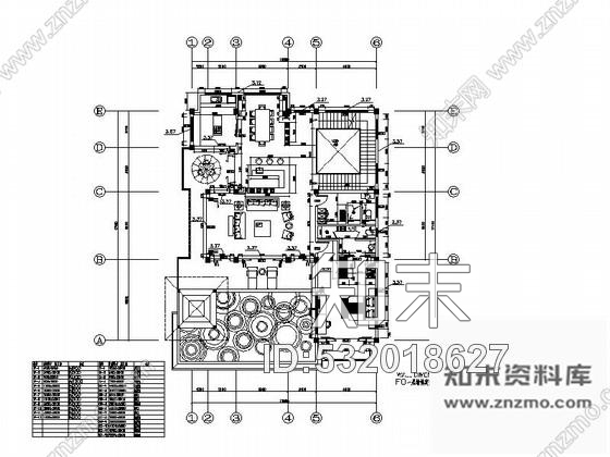 施工图海南生态休闲度假酒店别墅室内装修CAD施工图(含效果图)施工图下载【ID:532018627】