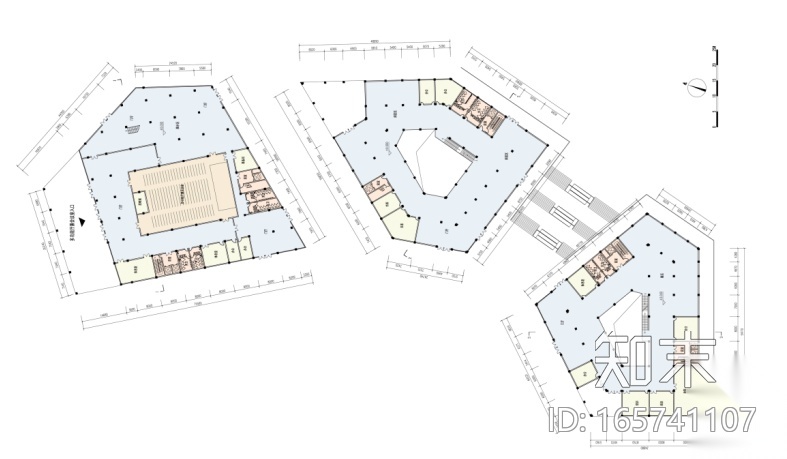 [重庆]江津一院四馆两中心概念设计方案（含施工图，su模...cad施工图下载【ID:165741107】