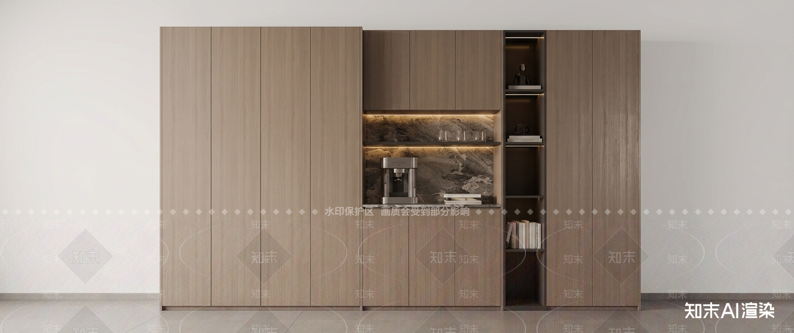 木色餐边柜餐边柜3D模型下载【ID:1227498890】