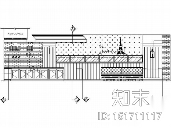 [甘肃]现代精品蛋糕店室内装修施工图（含效果）cad施工图下载【ID:161711107】