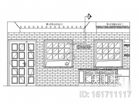 [甘肃]现代精品蛋糕店室内装修施工图（含效果）cad施工图下载【ID:161711107】