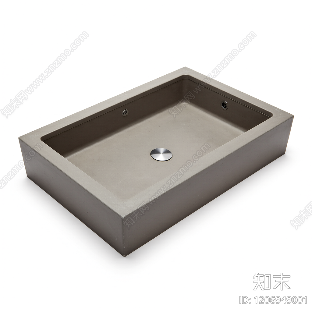 长方形洗手盆3D模型下载【ID:1206949001】