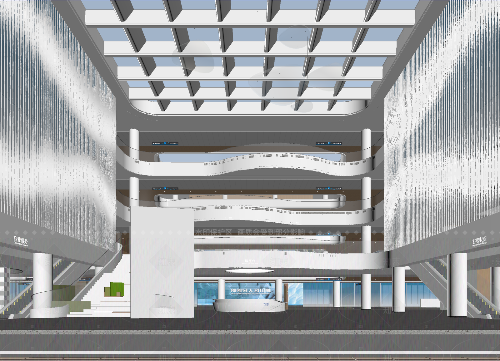 现代售楼处3D模型下载【ID:1214999507】