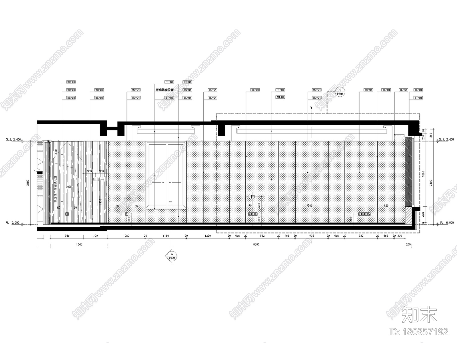 [宁波]182㎡现代三居室上叠别墅家装施工图施工图下载【ID:180357192】