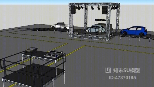 商业展区SU模型下载【ID:317885492】