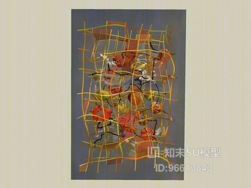 装饰艺术画SU模型下载【ID:96613843】