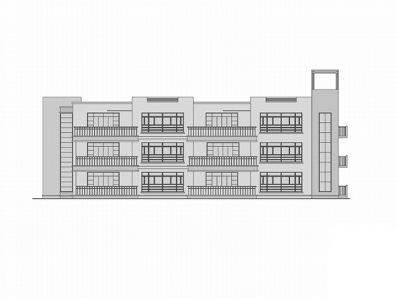 [杭州]某幼儿园建筑施工图（含3D模型和方案彩图）cad施工图下载【ID:165739126】