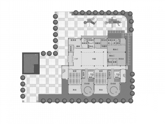 [杭州]某幼儿园建筑施工图（含3D模型和方案彩图）cad施工图下载【ID:165739126】