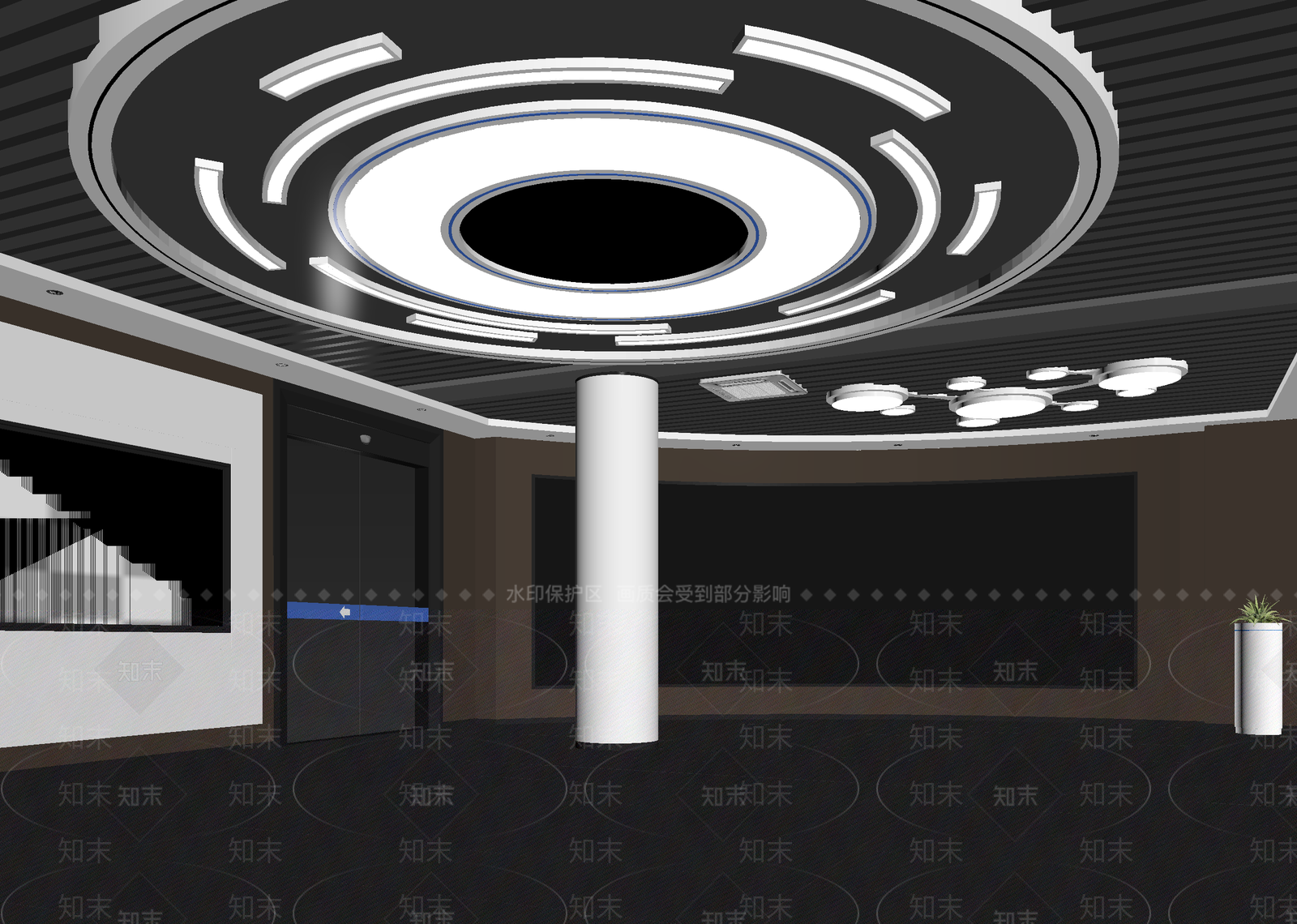 现代直播间3D模型下载【ID:1214794342】