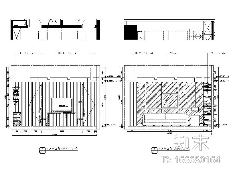 [新疆]中式禅意古朴投资办公空间室内设计施工图（含效...施工图下载【ID:166680164】