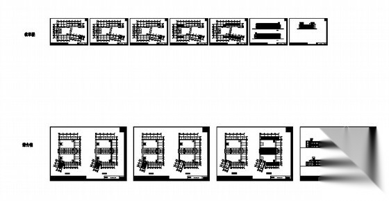 某四十八班小学建筑单体方案（带效果图）cad施工图下载【ID:166553156】