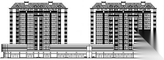 多层住宅楼建筑施工图cad施工图下载【ID:149780168】