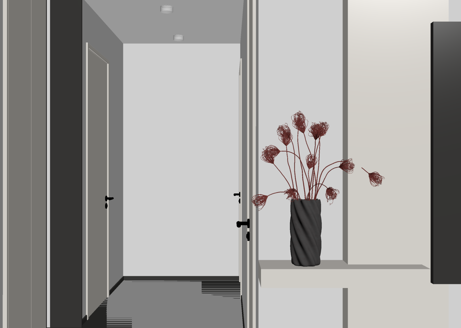 现代玄关3D模型下载【ID:1215126382】