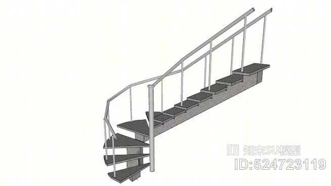 楼梯5。SU模型下载【ID:524723119】