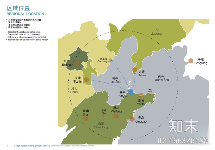 [山东]蓬莱沙河西地块概念性总体规划设计方案文本cad施工图下载【ID:166326150】