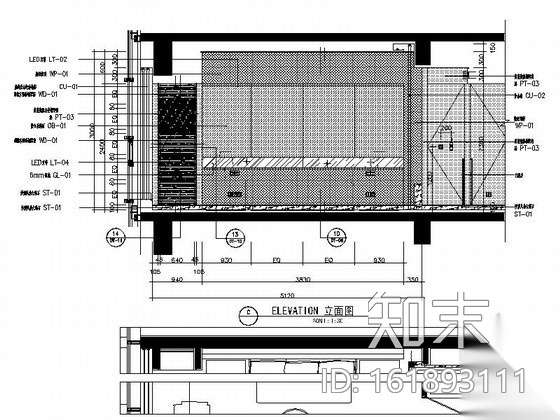 酒店式住宅公寓一居室内装修图施工图下载【ID:161893111】