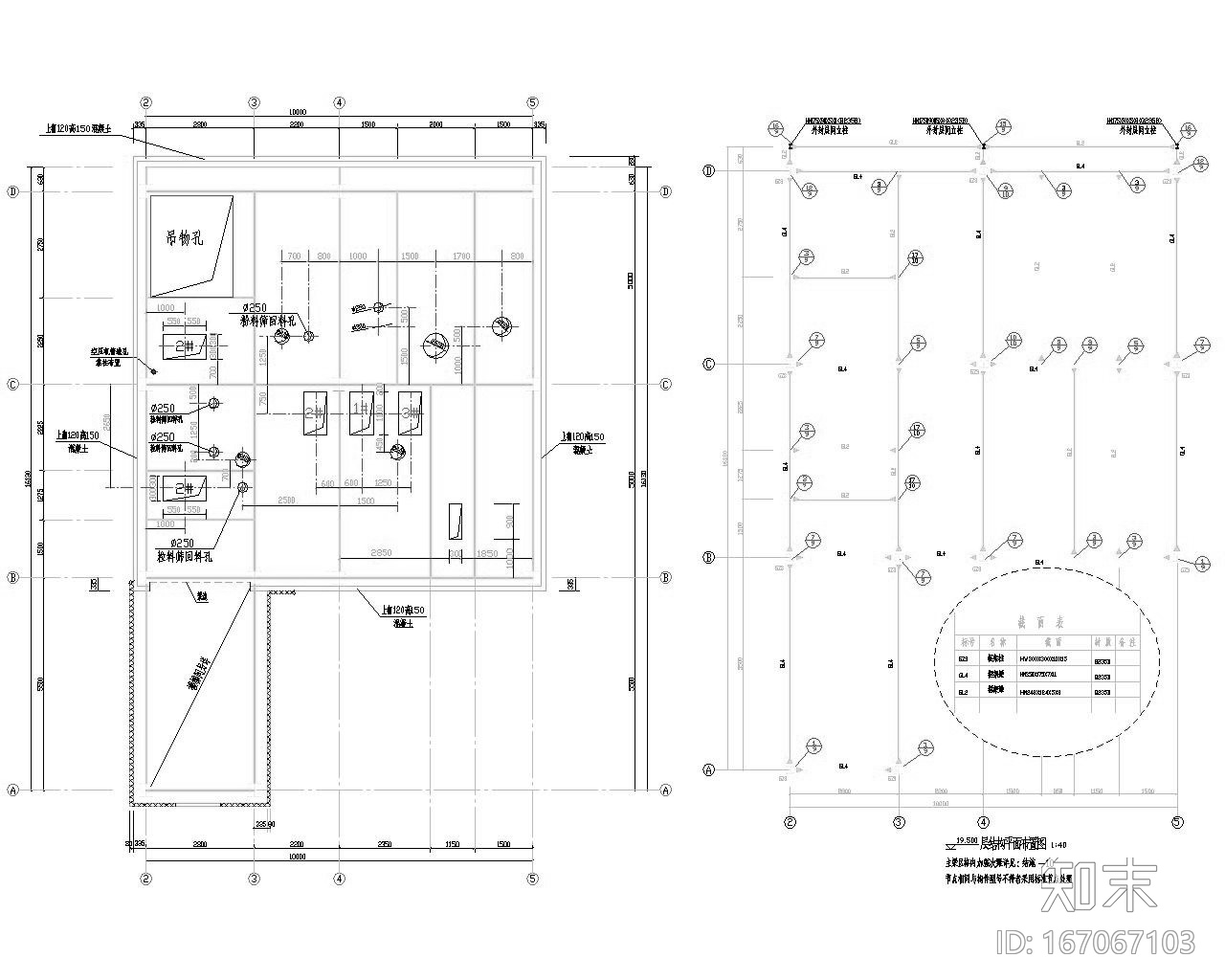 六层饲料车间钢框架结构施工图（CAD）cad施工图下载【ID:167067103】