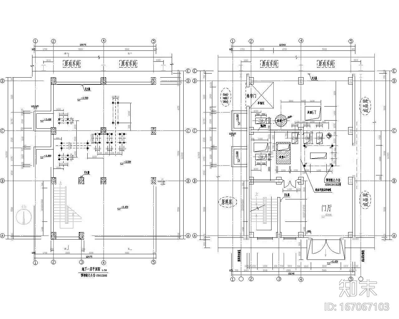 六层饲料车间钢框架结构施工图（CAD）cad施工图下载【ID:167067103】