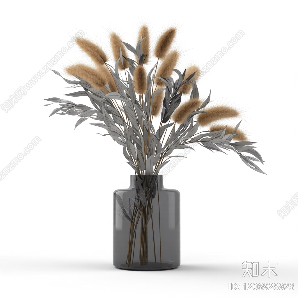 干花插花装饰3D模型下载【ID:1206928923】