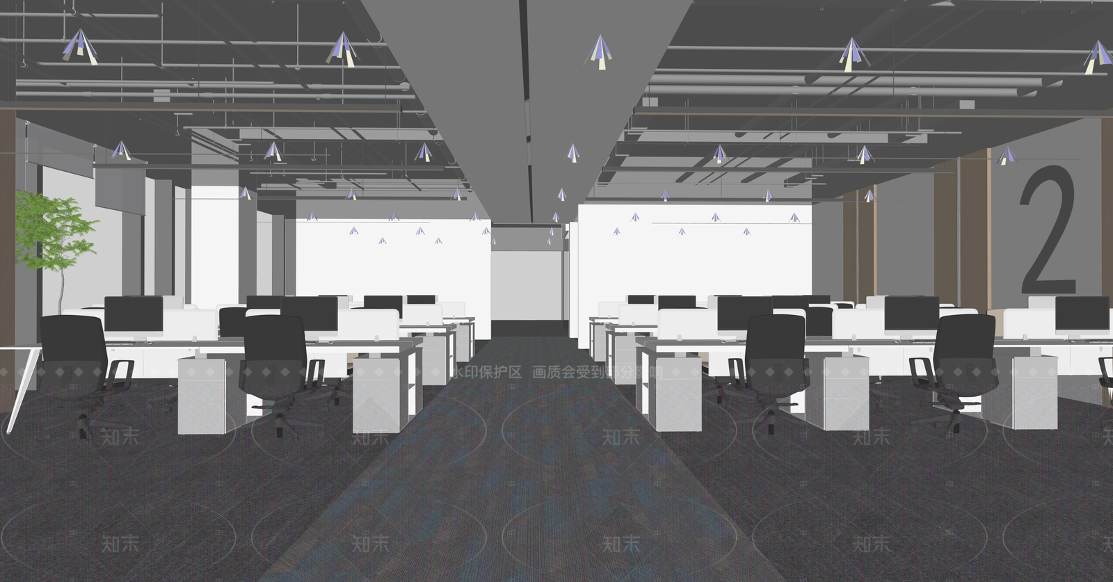 现代经理办公室SU模型下载【ID:1216041686】