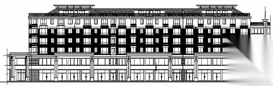 [碧天家园]二期某六层商住楼建筑施工图cad施工图下载【ID:168464100】