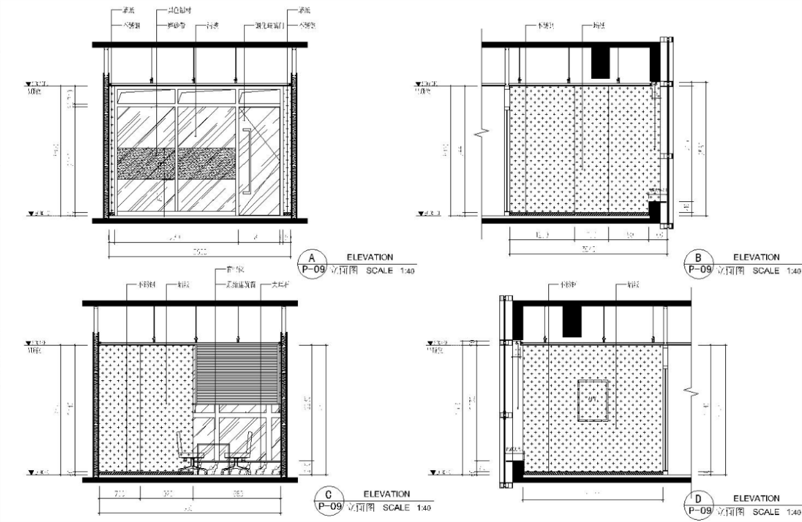 某现代风格房地产有限公司办公室施工图（含78张图纸）cad施工图下载【ID:161738181】