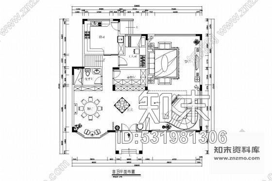 施工图广州山水之间新中式风格三层别墅装修图含效果图cad施工图下载【ID:531981306】